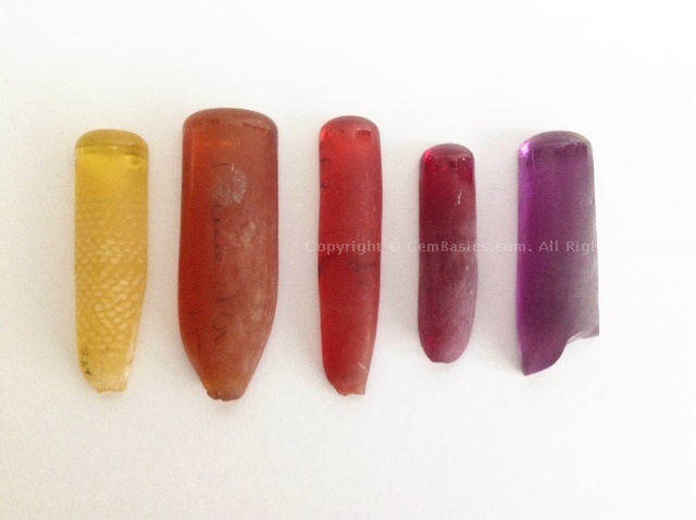 Some corundum colours
